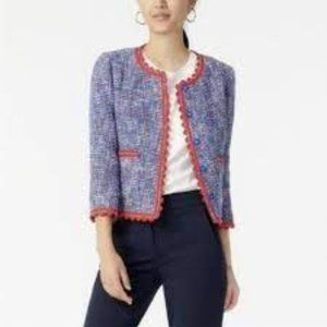J. Crew Blue Lady Jacket in Autumn Tweed